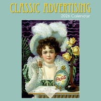 Classic Advertising - 2026 Gifted Stationery Wall Calendar Retro Ad Posters