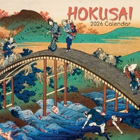Hokusai - 2026 Gifted Stationery Wall Calendar Japanese Woodblock Masterpieces