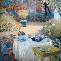 Monet - 2026 Gifted Stationery Wall Calendar Impressionist Garden Artworks