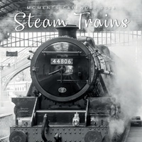 Steam Trains - 2026 Gifted Stationery Wall Calendar B&W Railway Photography