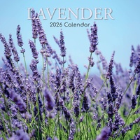 Lavender - 2026 Gifted Stationery Wall Calendar Lavender Fields & Blooms