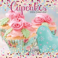 Cupcakes - 2026 Gifted Stationery Wall Calendar Cute Dessert Photography