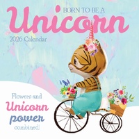 Born to be a Unicorn - 2026 Gifted Stationery Wall Calendar Magical Fun Humour