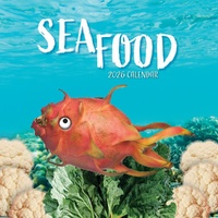 Sea Food - 2026 Gifted Stationery Wall Calendar Funny Ocean Veggie Art