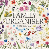 Floral Family Organiser - 2026 Gifted Stationery Wall Calendar Planner