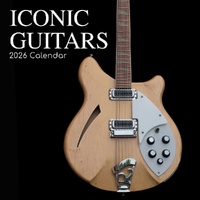 Iconic Guitars - 2026 Gifted Stationery Wall Calendar Musical Instruments