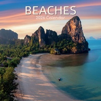 Beaches - 2026 Gifted Stationery Wall Calendar Coastal Escapes