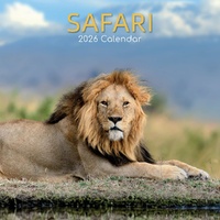 Safari - 2026 Gifted Stationery Wall Calendar African Wildlife