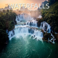 Waterfalls - 2026 Gifted Stationery Wall Calendar Natures Power