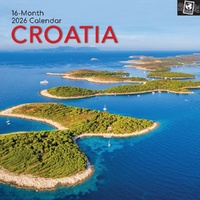 Croatia - 2026 Gifted Stationery Wall Calendar Travel Photography