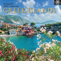 Greek Islands - 2026 Gifted Stationery Wall Calendar Coastal Photography
