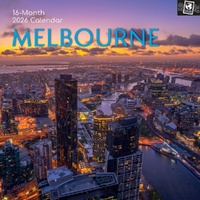 Melbourne - 2026 Gifted Stationery Wall Calendar Australia City Scenes
