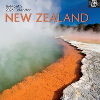 New Zealand - 2026 Gifted Stationery Wall Calendar Scenic Landscapes