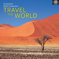 Travel the World - 2026 Gifted Stationery Wall Calendar Global Destinations