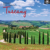 Tuscany - 2026 Gifted Stationery Wall Calendar Italian Countryside
