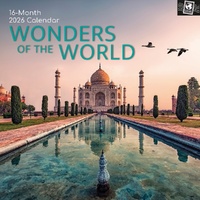Wonders of the World - 2026 Gifted Stationery Wall Calendar Iconic Landmarks