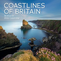 Coastlines of Britain - 2026 Gifted Stationery Wall Calendar Coastal Photography