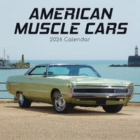 American Muscle Cars - 2026 Gifted Stationery Wall Calendar Classic Cars
