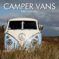 Camper Vans - 2026 Gifted Stationery Wall Calendar Retro Vehicles