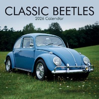Classic Beetles - 2026 Gifted Stationery Wall Calendar Vintage Cars