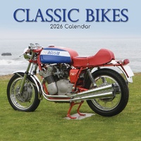 Classic Bikes - 2026 Gifted Stationery Wall Calendar Motorcycle Photography