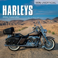Harleys - 2026 Gifted Stationery Wall Calendar Iconic Motorcycles