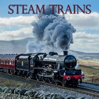 Steam Trains - 2026 Gifted Stationery Wall Calendar Railway Photography