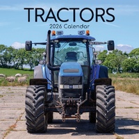 Tractors - 2026 Gifted Stationery Wall Calendar Farm Vehicles