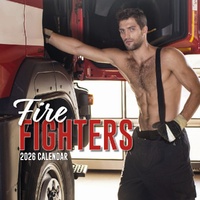 Firefighters - 2026 Gifted Stationery Wall Calendar Hot Firemen Pin-Up