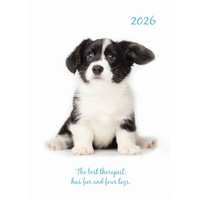 Adorable Dogs - 2026 Gifted Stationery A5 Padded Diary Planner Cute Puppies