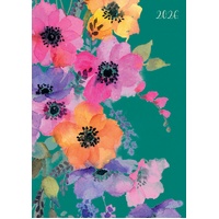Anemones - 2026 Gifted Stationery A5 Padded Diary Planner Floral Design