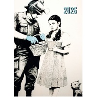Banksy - 2026 Gifted Stationery A5 Padded Diary Planner Urban Art Style