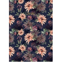 Blushing Blooms - 2026 Gifted Stationery A5 Padded Diary Planner Flower Design