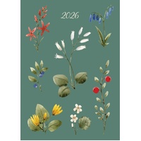 Botanics - 2026 Gifted Stationery A5 Padded Diary Planner Botanical Art