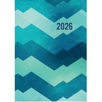 Dynamic - 2026 Gifted Stationery A5 Padded Diary Planner Abstract Design