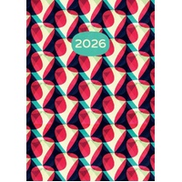In the Groove - 2026 Gifted Stationery A5 Padded Diary Planner Retro Vibes