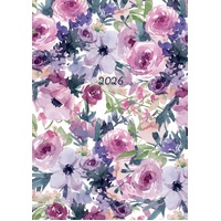 Lilac Blush - 2026 Gifted Stationery A5 Padded Diary Planner Soft Florals