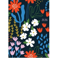 Summer Nights - 2026 Gifted Stationery A5 Padded Diary Planner Night Florals