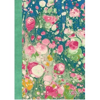 Vintage Marble  2026 Gifted Stationery A5 Padded Diary Planner Marbled Art