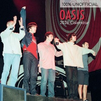 Oasis - 2026 Gifted Stationery Wall Calendar Britpop Band