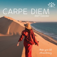 Carpe Diem - 2027 Gifted Stationery Wall Calendar Monthly Planner