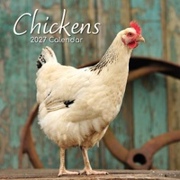 Chickens - 2027 Gifted Stationery Wall Calendar Monthly Planner