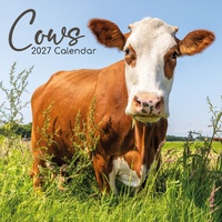Cows - 2027 Gifted Stationery Wall Calendar Monthly Planner