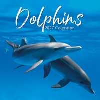 Dolphins - 2027 Gifted Stationery Wall Calendar Monthly Planner