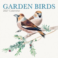 Garden Birds - 2027 Gifted Stationery Wall Calendar Monthly Planner
