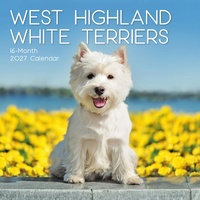 West Highland White Terriers - 2027 Gifted Stationery Wall Calendar Planner