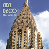 Art Deco - 2027 Gifted Stationery Wall Calendar Monthly Planner