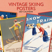 Vintage Skiing Posters - 2027 Gifted Stationery Wall Calendar Planner