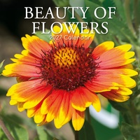 Beauty of Flowers - 2027 Gifted Stationery Wall Calendar Monthly Planner