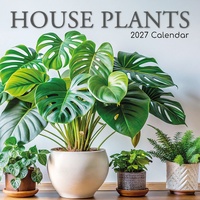 House Plants - 2027 Gifted Stationery Wall Calendar Monthly Planner